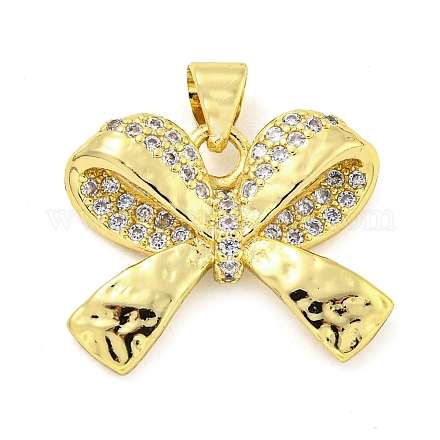 Латунные микропаве прозрачные подвески с фианитом FIND-Z044-05G-1