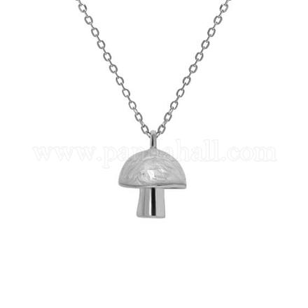 925 collane con ciondolo a forma di fungo smaltato in argento sterling JN1085B-1