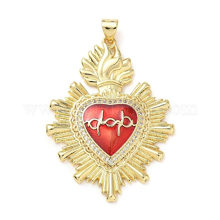 Латунные микро проложить кубического циркония подвески KK-I379-03G-G-1