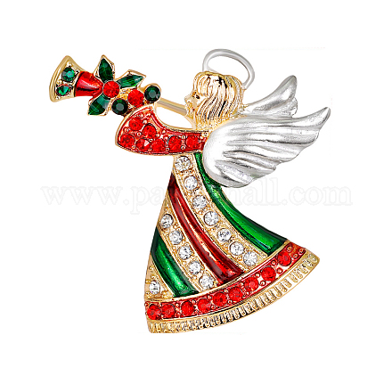 Эмалированная булавка с рождественским ангелом XMAS-PW0001-255-1