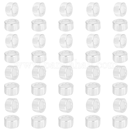 40шт 2 стиля 925 бусины из стерлингового серебра STER-DR0001-20-1