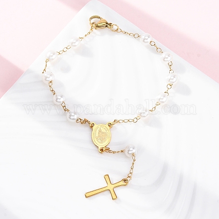 Браслеты из звеньевой цепи из нержавеющей стали 304 BJEW-A032-03G-1