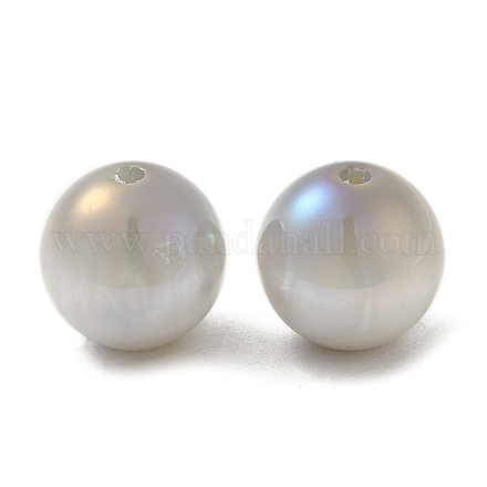 Perles de résine opaques irisées RESI-Z015-01A-06-1