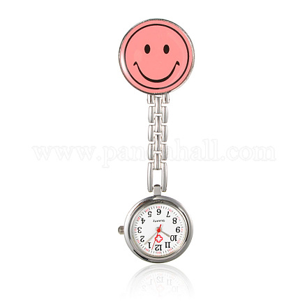Alloy Smiley Nurse Table Pocket Watches WACH-N007-03G-1