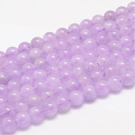 Natürlichen Amethyst Perlen Stränge G-F306-11-7mm-1