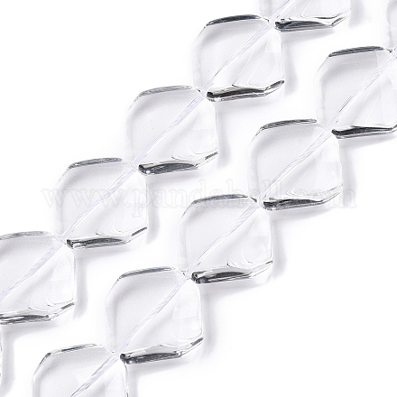 Прозрачные стеклянные бусины&nbsp;GLAA-N001-50-1