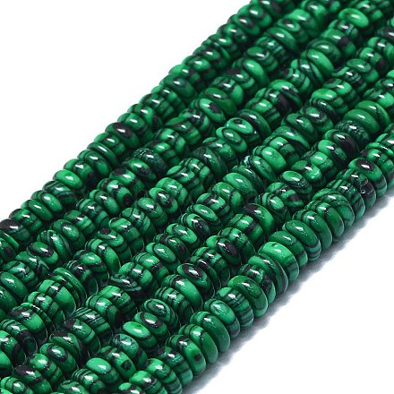 Chapelets de perles en malachite synthétique G-K245-B01-02-1