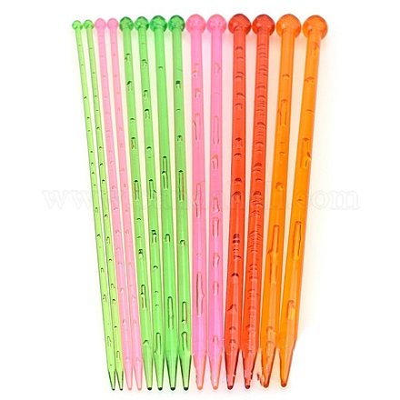 Набор крючков для вязания крючком с пластиковой ручкой PW-WG45908-02-1