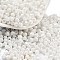 Baking Paint Glass Seed Beads, Bicone, White, 4.5x3.5mm, Hole: 1.4mm, about 120pcs/10g