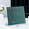 Velvet Necklace Organizer Display Stands for 24 Necklaces, Jewelry Display Rack for Necklaces, Rectaangle, Teal, 9.8x33x27cm