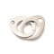 304 Stainless Steel Linking Rings, Teardrop, Stainless Steel Color, 37.5mm, Hole: 2.8mm