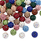 60Pcs Polymer Clay Rhinestone Beads, Pave Disco Ball Beads, Grade A, Round, Mixed Color, 12mm, Hole: 2mm, PP15(2.1~2.2mm)