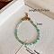 Natural Amazonite Round Beaded Bracelets for Women, 6-1/2 inch(16.5cm)