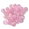 Cat Eye Beads, Round, for Half Drilled Beads, Pink, 10mm, Hole: 1mm