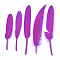 Goose Feather Costume Accessories, Dyed, Magenta, 105~157x16~22mm, about 500pcs/bag
