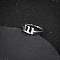 Number 201 Stainless Steel Adjustable Cuff Rings, Stainless Steel Color, Inner Diameter: Adjustable