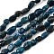 Natural Apatite Beads Strands, Tumbled Stone, Grade A, Nuggets, 6~8mm, Hole: 0.8mm, about 45~47pcs/strand, 15.7 inch(40cm)