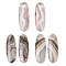 Natural Mexican Agate Pendants, Oval Charms, 39.5~40x13.5~14x4~4.5mm, Hole: 1.2mm