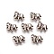 Tibetan Style Alloy Pendants, Elephant, Antique Silver, Lead Free and Cadmium Free, 11x11x2mm, Hole: 2.5mm