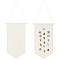 Polyester Wall Hanging Brooch Jewelry Banner Holder, for Badge Storage, Arrows, Old Lace, 684mm