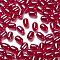 Opaque Glass Beads, Oval, Crimson, 9x6mm, Hole: 1.5mm, 825pcs/pound