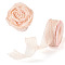 Polyester Crumpled Ribbon, for Bowknot, Flower, Gift Decoration, Bisque, 1 inch(25mm)