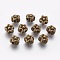 Tibetan Style Alloy Beads, Lead Free & Cadmium Free, Flower, Antique Bronze, 12x10mm, Hole: 3.5mm