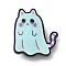 Halloween Enamel Pins, Alloy Lapel Pins for Backpack Clothes, Ghost, 41x35mm