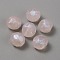 Translucent Acrylic Beads, Faceted, Round, Misty Rose, 10x10mm, Hole: 1.6mm, about 950pcs/bag.