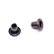 Iron European Clasps, Column, Gunmetal, 4.5x4mm, Hole: 2mm