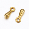 Alloy Charms, Chain Extender Drop, Teardrop, Golden, 7x2.5x2mm, Hole: 1mm