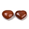 Heart Natural Red Jasper Palm Stones, Anxiety Healing Pocket Thumb Stone, 24.5x30~31x17mm