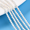 Natural Nucleated Pearl Beads Strands, Round, Creamy White, 2~2.5mm, Hole: 0.4mm, about 166~168pcs/strand, 15.24~15.39''(38.7~39.1cm)