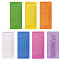2025 Reading List Bookmark, Book Tracker, Rectangle, Mixed Color, 170x75x0.3mm, 7pcs/set