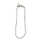 Rack Plating Brass Box Chain Bracelet Making, with Lobster Claw Clasps, Long-Lasting Plated, Cadmium Free & Lead Free, Platinum, 8-1/2 inch(21.7cm)