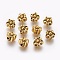 Tibetan Style Alloy Beads, Lead Free & Cadmium Free, Flower, Antique Golden, 12x10mm, Hole: 3.5mm