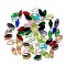Transparent K9 Glass Beads, Faceted, Bicone, Mixed Color, 12x6mm, Hole: 1mm