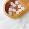 10Pcs Transparent Acrylic Beads, with Glitter Powder, Star, 11x13mm