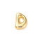 Brass Pendants, Real 18K Gold Plated, Letter C, 22x15.5x6mm, Hole: 3.5x2mm