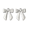 304 Stainless Steel Pendants, Bowknot Charm, Anti-Tarnish, Stainless Steel Color, 18x14.5x1mm, Hole: 1.6mm