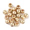 CCB Plastic Round Beads, Gold, 7.5x6mm, Hole: 3.5mm
