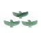 Eagle Shape Natural Green Aventurine Gemstone Pendants, 27~28x51x5~6mm, Hole: 1.8~2mm