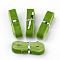 5/8 inch Single Face Velvet Ribbon, Yellow Green, 5/8 inch(16mm), about 1.094yards/bundle(1m/bundle)