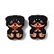 Silicone Beads, Black, Dog, 30x24x7.5mm, Hole: 2mm