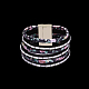 Fashion Zinc Alloy Leather Cord Multi-strand Bracelets BJEW-BB26682-1-2