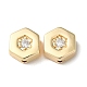 Perles de zircone cubique micro pave en Laiton KK-F862-19G-1