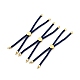 Наполовину готовые браслеты-слайдеры из скрученной миланской веревки FIND-G032-01G-3