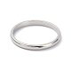 Не тускнеющий 2 мм полированный простой купольный перстень для девушек и женщин RJEW-C012-05C-P-2