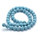 Chapelets de perles en turquoise synthétique G-P387-01-12mm-2