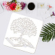 PET Hollow Out Drawing Painting Stencils DIY-WH0391-0697-3